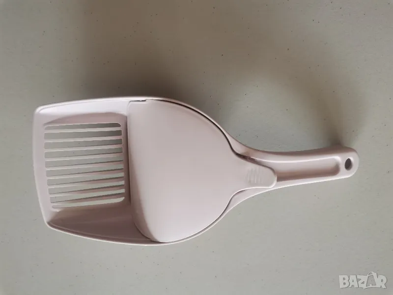 Нова Лопатка за котешка тоалетна с капак лилава 28х10см, снимка 1