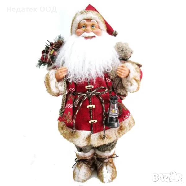 Коледна, Фигура, Дядо Коледа, Червен, 45 см, снимка 1