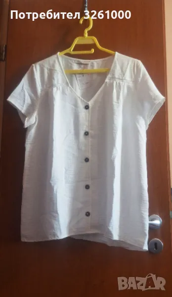 Дамска бяла риза Размер XXL, снимка 1