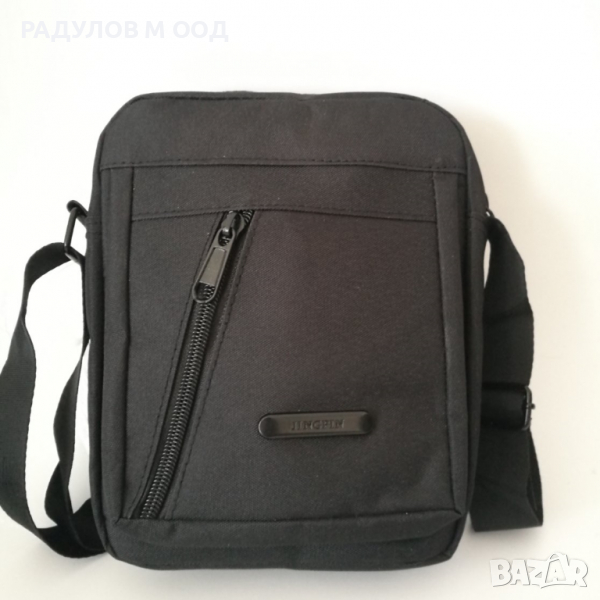 Мъжка текстилна чанта черна / 5069, снимка 1