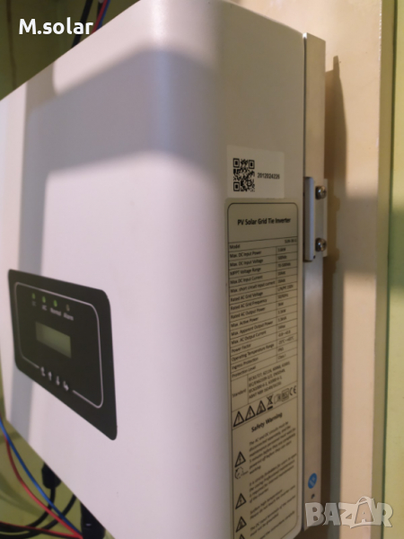 МРЕЖОВ МОНОФАЗЕН СОЛАРЕН ИНВЕРТОР Deye 3,9 KW с ОГРАНИЧИТЕЛ WI-FI, MPPT, снимка 1