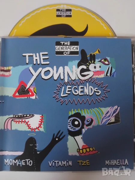 The Young Legends - Mom4eto, Vitamin, TZE, Mihaella - оригинален диск българска музика, снимка 1