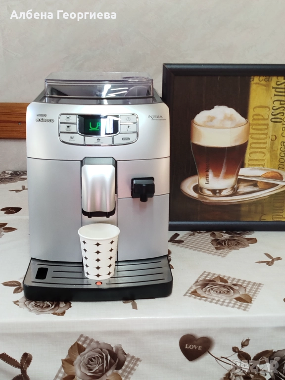 Кафе автомат SAECO INTELIA ONE TOUCH CAPPUCCINO , снимка 1