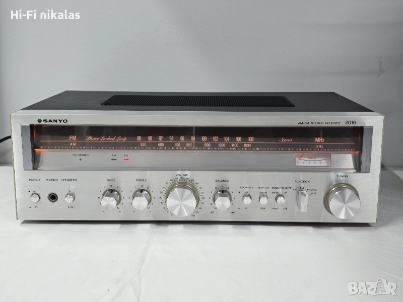 ретро стерео ресийвър усилвател SANYO 2016 , снимка 1