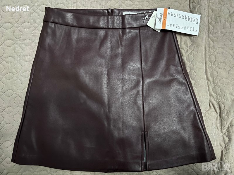 Нова дамска кожена пола, снимка 1