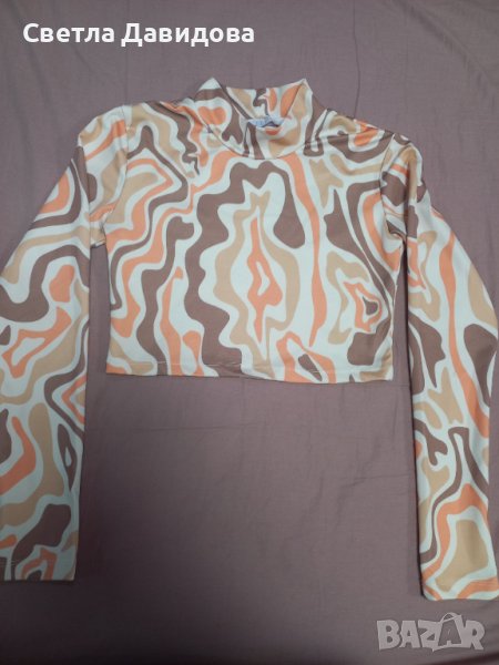 Дамска къса блуза, размер S, снимка 1