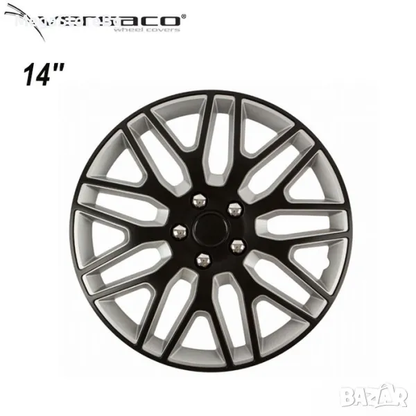 Тасове за джанти 14'' Versaco Dakar NC Black/Silver, снимка 1
