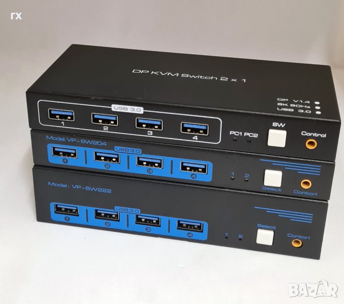 4K DP USB KVM суич, снимка 1