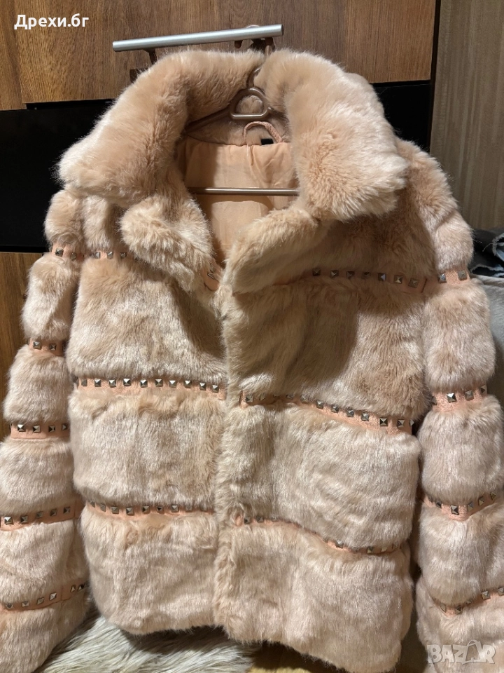 Палто с заешки косъм, снимка 1