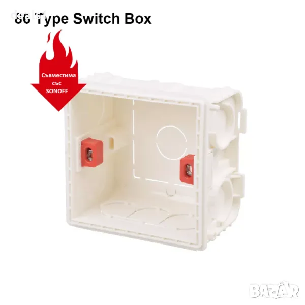 86-Type PVC Монтажна кутия за SONOFF Превключватели, снимка 1