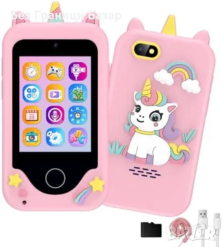 Нов Телефон с камера и игри - Играчка подарък за момичета на 3-8 години , снимка 1