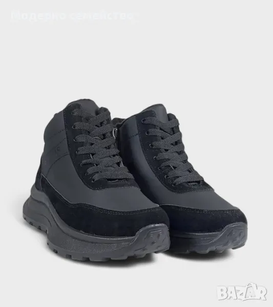 Зимни дамски обувки в черно , снимка 1