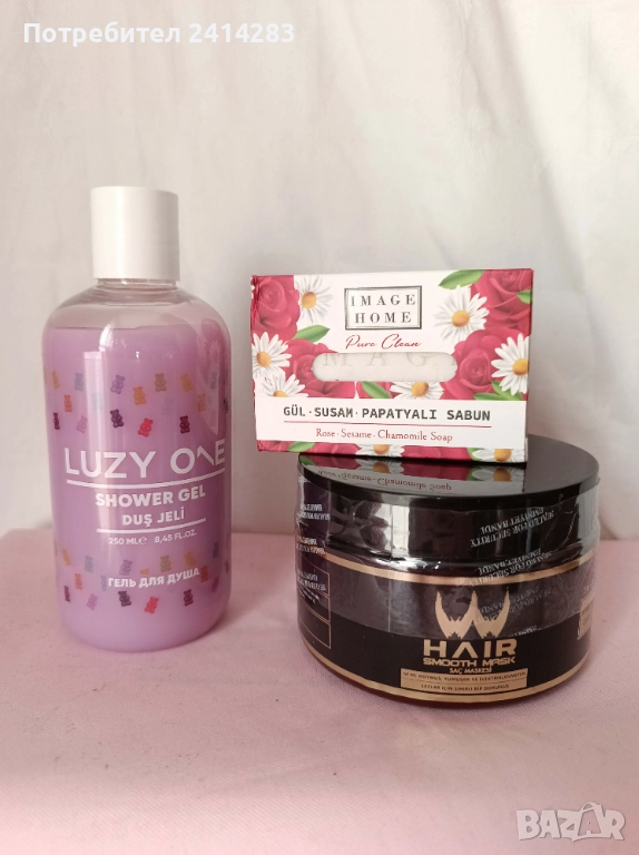 Промо комплект 856-маска коса,ароматен сапун 100 гр. и душ гел, снимка 1