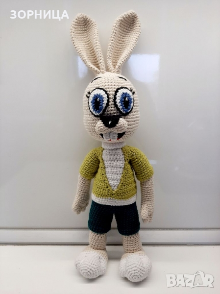Плетен заек от филма "Ну погоди", снимка 1