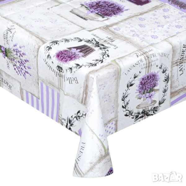 Мушама Lavander, 170х130см, бял/лилав, снимка 1