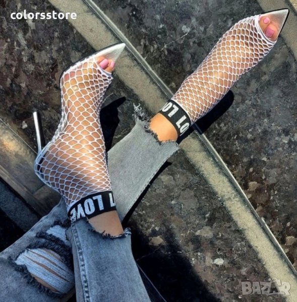 Летни боти бяла мрежа, снимка 1