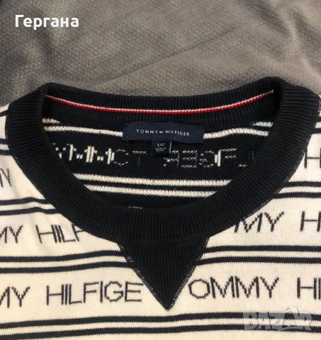 Мъжки пуловер” Tommy Hilfiger “- L, снимка 3 - Пуловери - 49069629