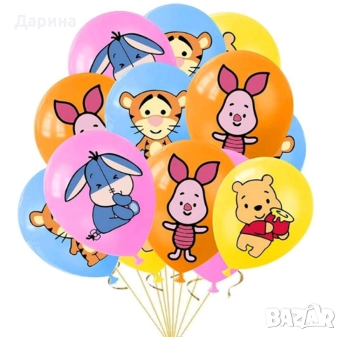 Парти сет Мечо пух, снимка 9 - Други - 41504147