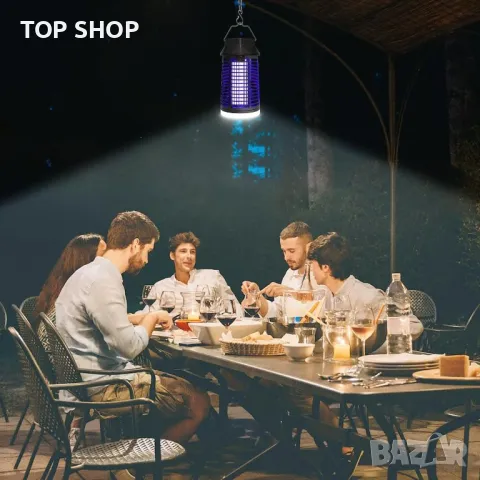 Лампа за унищожаване на комари, 2 в 1 уред за насекоми 4200V 15W UV, снимка 7 - Други стоки за дома - 49487925