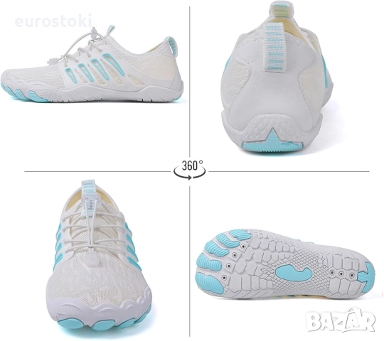 tqgold Боси обувки, летни обувки за плуване и фитнес, Бързосъхнещи аква обувки Дишащи неплъзгащи се , снимка 4 - Маратонки - 52298068