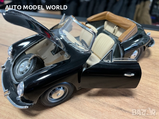 BBURAGO Метална колекционерска количка модел PORSCHE 356B COUPE 1963г., снимка 6 - Колекции - 52324478