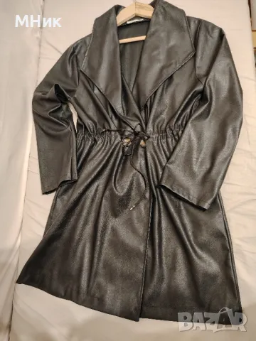 Дамско манто от еко кожа, снимка 6 - Палта, манта - 47854856