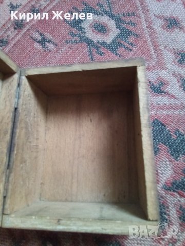 Кутия стара дървена за будилник от царско време пирографирана 43749, снимка 7 - Антикварни и старинни предмети - 44335000