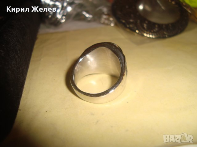 МНОГО КРАСИВ МАСИВЕН МОДЕН МАСИВЕН ПРЪСТЕН от БЛАГОРОДНА СТОМАНА 25000, снимка 3 - Пръстени - 34339949