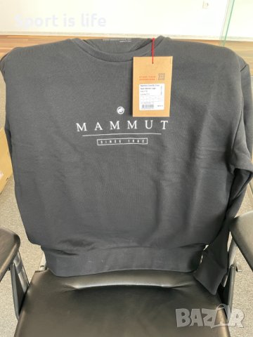 Дамска памучна блуза Mammut Core ML Crew, черна, размер М и XL, снимка 3 - Блузи с дълъг ръкав и пуловери - 42355146
