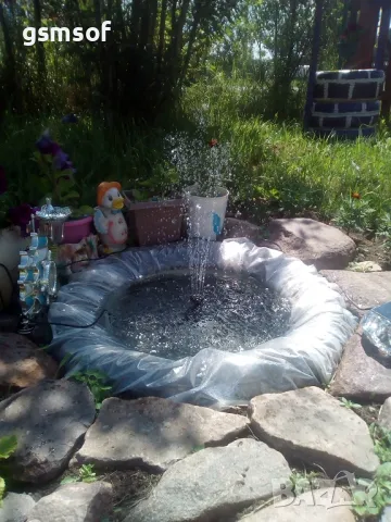 Соларно захранван градински шадраван, фонтан за декорация, снимка 7 - Други - 47745450