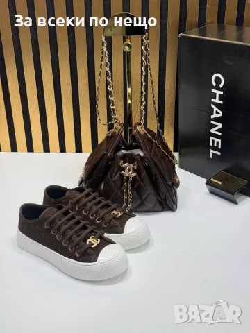 Chanel Дамски Маратонки👟Дамски Спортни Обувки Шанел👟Кецове Код SEM-810