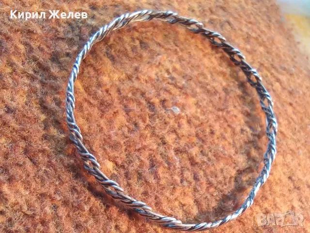 СТАРИННА АЖУРНА СРЕБЪРНА ГРИВНА МНОГО ВИСОКА ПРОБА СРЕБРО РЕТРО ПЛЕТКА РЪЧНА МАЙСТОРСКА РАБОТА 48407, снимка 13 - Антикварни и старинни предмети - 48485585