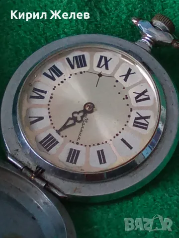 МОЛНИЯ Стар Мех. РУСКИ ДЖОБЕН ЧАСОВНИК МЪЛНИЯ СССР с ОРНАМЕНТИРАНИ КАПАЦИ и РИМСКИ ЦИФЕРБЛАТ 17192, снимка 16 - Антикварни и старинни предмети - 42136539