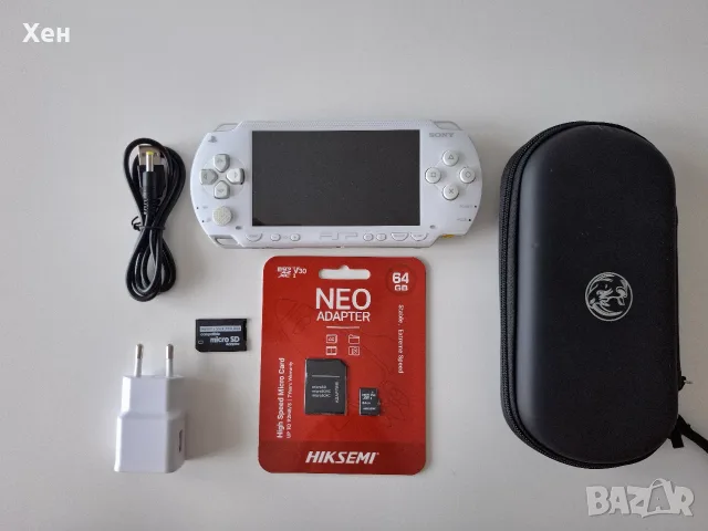 Sony PSP 1000 Playstation Portable - ARK-4 - качени много игри - хакната