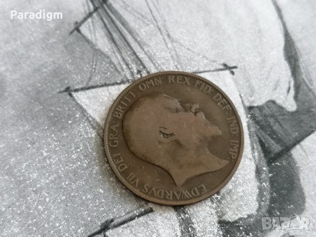 Монета - Великобритания - 1/2 (половин) пени | 1907г., снимка 2 - Нумизматика и бонистика - 35773658