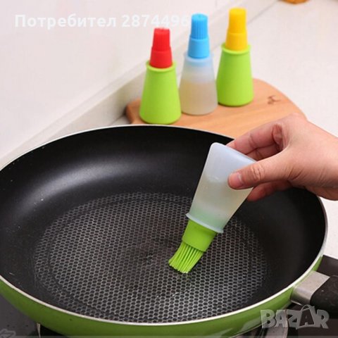 2126 Силиконова четка с пълнител за марината и мазнина , снимка 4 - Други стоки за дома - 35761450