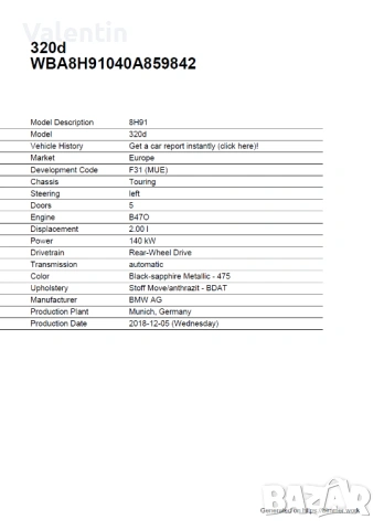 Продавам БМВ Ф31 01.2019г, снимка 10 - Автомобили и джипове - 53667264
