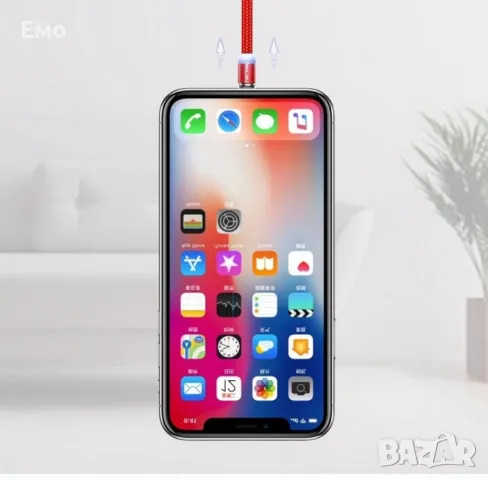 Универсален магнитен кабел Uslion 3 в 1 за зареждане на телефони - micro USB, снимка 13 - Оригинални зарядни - 48734263