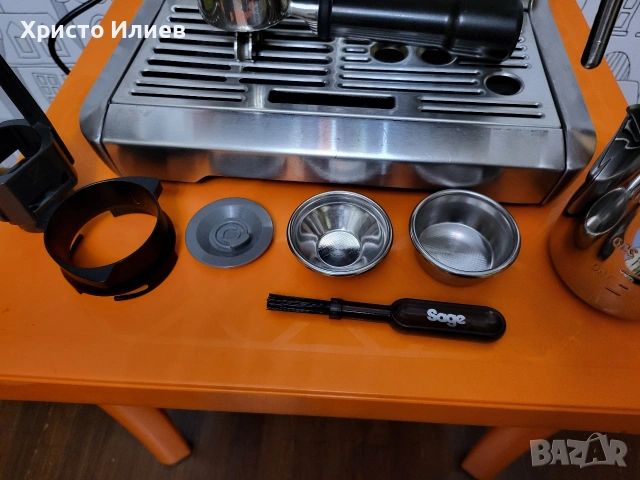 Еспресо машина SAGE Barista Express Кафемашина с кафемелачка, снимка 10 - Кафемашини - 53463013