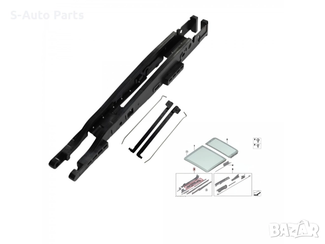 Водачи за щора на панорамен таван BMW X3 E83, снимка 3 - Части - 52884588