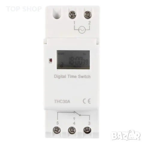 Дигитален програматор THC30A digital time switch, снимка 2 - Друга електроника - 48778215