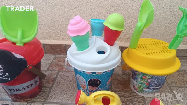 плажни кофички играчки за пясък фигурки лопатки търмък, снимка 3 - Други - 33731128