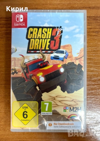 Crash Drive 3 код в кутия за Nintendo Switch