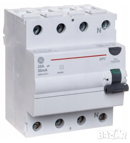 Дефектнотокова защита 4P General Electric 25A, снимка 2 - Електро услуги - 56138390