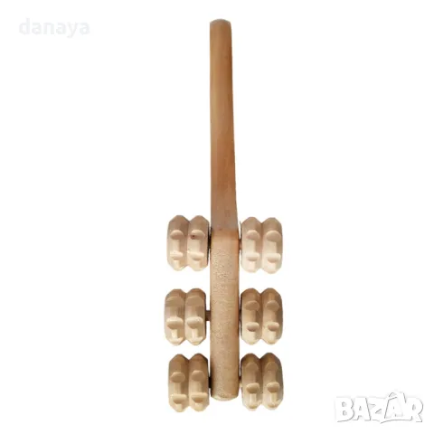 5236 Дървен ролков масажор за бедра ръце и гръб, снимка 4 - Други спортове - 47328035