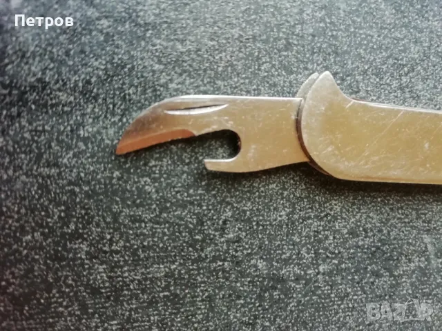 Джобна метална отварачка / тирбушон; размер: 9 см, 60-те години, снимка 3 - Колекции - 49445377