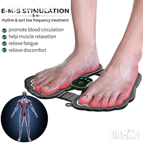 Нова Сгъваема преносима електрическа масажна постелка за крака Облекчава болка, снимка 6 - Масажори - 41952414