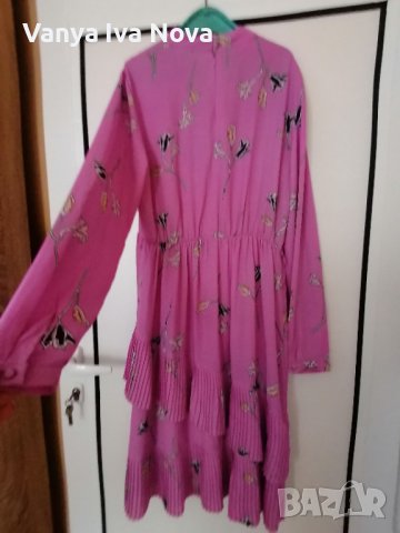 Vero Moda розова рокля на цветя , снимка 3 - Рокли - 41979917