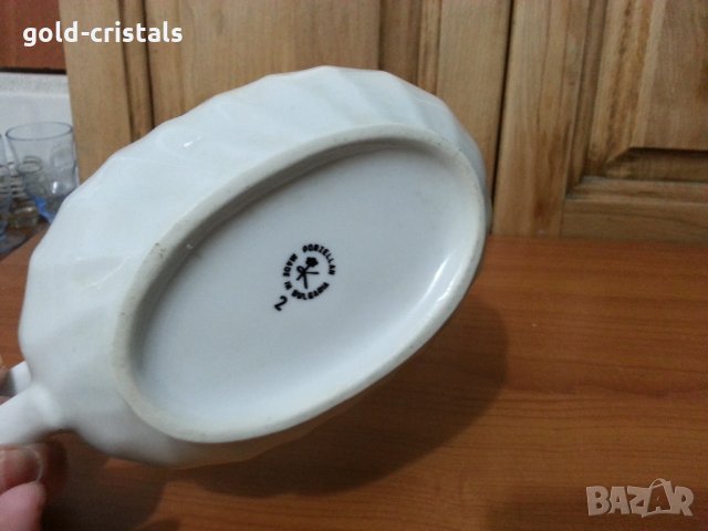 Стар български порцелан чинии супник сосиера , снимка 3 - Антикварни и старинни предмети - 35848942