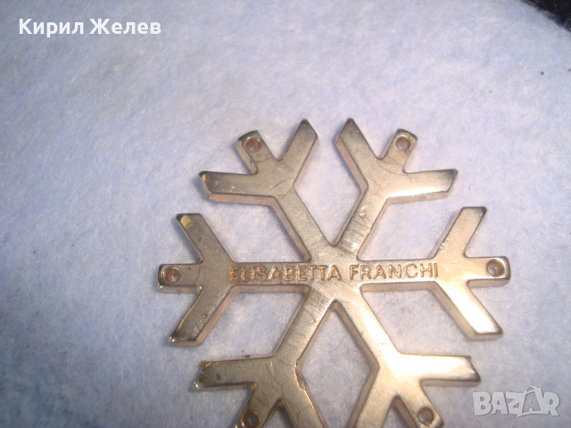 КРАСИВА СРЕБРИСТА СНЕЖИНКА МАРКОВА АРТ ФИГУРАЛНА ВИСУЛКА БЛАГОРОДНА НЕРЪЖДАЕМА СТОМАНА 26650, снимка 5 - Колиета, медальони, синджири - 36224953